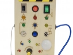 Dřevěná interaktivní LED busy board 2Kids Toys
