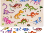 Dřevěná vkládačka dinosauři – 11 dílků