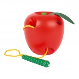 dřevěná hračka na provlékání Jablko