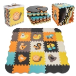 Pěnová vzdělávací podložka puzzle zvířátka 114 × 114 cm, 25 dílů