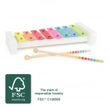 SMALL FOOT dřevěný xylofon s kovovými klávesami (FSC)