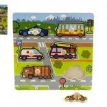 Dřevěná vkládačka Moje první auta