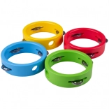 Dřevěná Minitamburína Červená