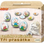 Kamínky s Příběhem Tři Prasátka