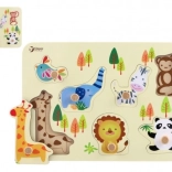 Dřevěné puzzle ZOO pro děti