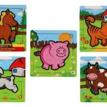 Teddies dřevěné puzzle moje první zvířátka: koník