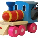 Dřevěná tahací mašinka s Krtečkem