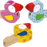 Dřevěná píšťalka Ptáček pro děti