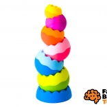 Skládací věž TOBBLES NEO od Fat Brain pro děti od 6 měsíců