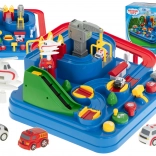 Interaktivní závodní dráha s překážkami a parkováním