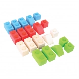 Bigjigs Baby Dřevěné Stavebnice Primary Set