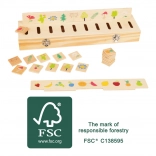 Dřevěná motorická vzdělávací hračka pro třídění Small Foot